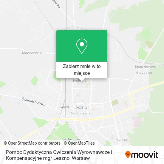 Mapa Pomoc Dydaktyczna Cwiczenia Wyrownawcze i Kompensacyjne mgr Leszno