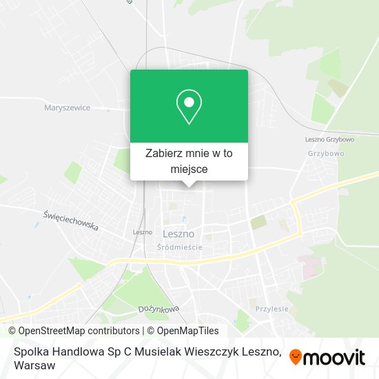 Mapa Spolka Handlowa Sp C Musielak Wieszczyk Leszno