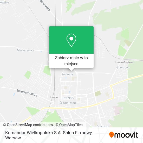 Mapa Komandor Wielkopolska S.A. Salon Firmowy