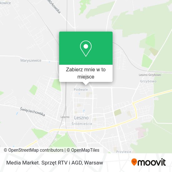 Mapa Media Market. Sprzęt RTV i AGD