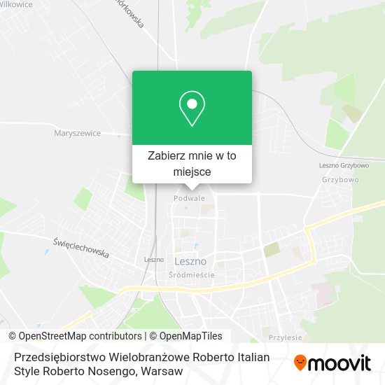 Mapa Przedsiębiorstwo Wielobranżowe Roberto Italian Style Roberto Nosengo