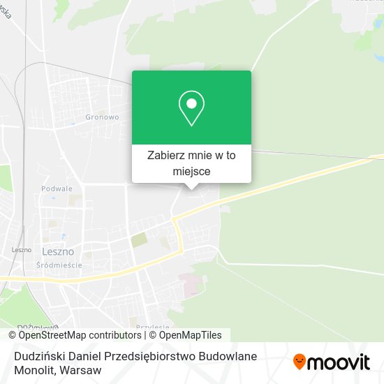 Mapa Dudziński Daniel Przedsiębiorstwo Budowlane Monolit