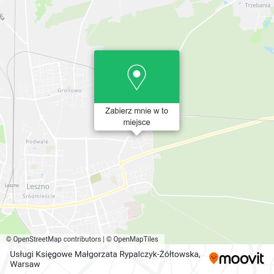 Mapa Usługi Księgowe Małgorzata Rypalczyk-Żółtowska