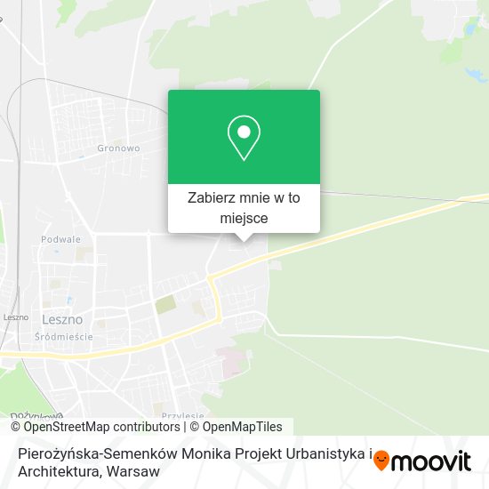 Mapa Pierożyńska-Semenków Monika Projekt Urbanistyka i Architektura