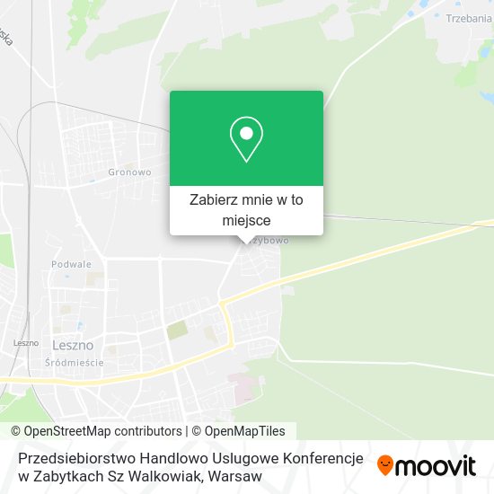 Mapa Przedsiebiorstwo Handlowo Uslugowe Konferencje w Zabytkach Sz Walkowiak