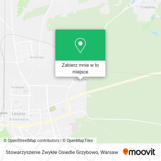 Mapa Stowarzyszenie Zwykłe Osiedle Grzybowo