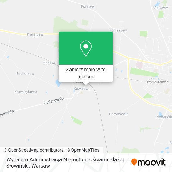 Mapa Wynajem Administracja Nieruchomościami Błażej Słowiński