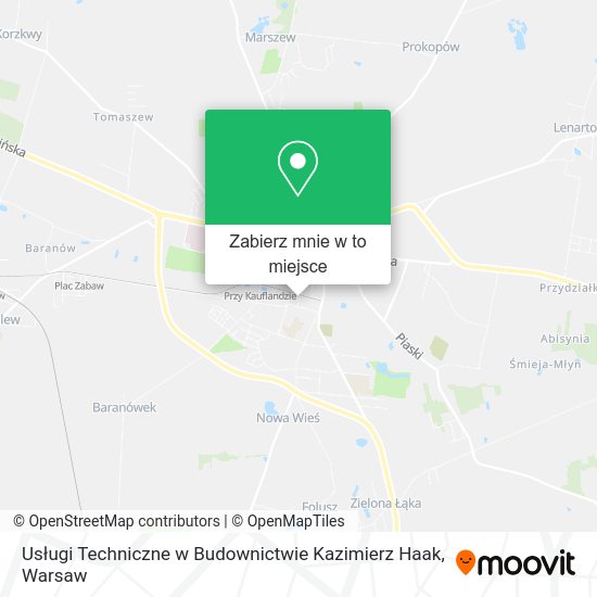 Mapa Usługi Techniczne w Budownictwie Kazimierz Haak