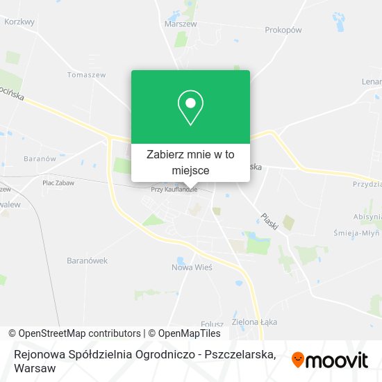 Mapa Rejonowa Spółdzielnia Ogrodniczo - Pszczelarska