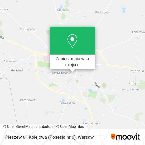 Mapa Pleszew ul. Kolejowa (Posesja nr 6)