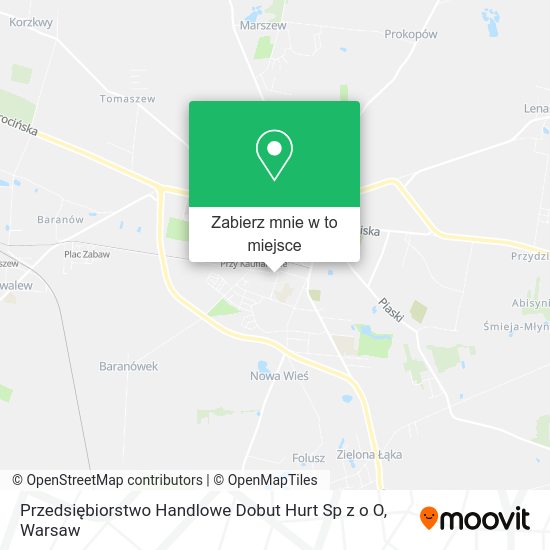 Mapa Przedsiębiorstwo Handlowe Dobut Hurt Sp z o O