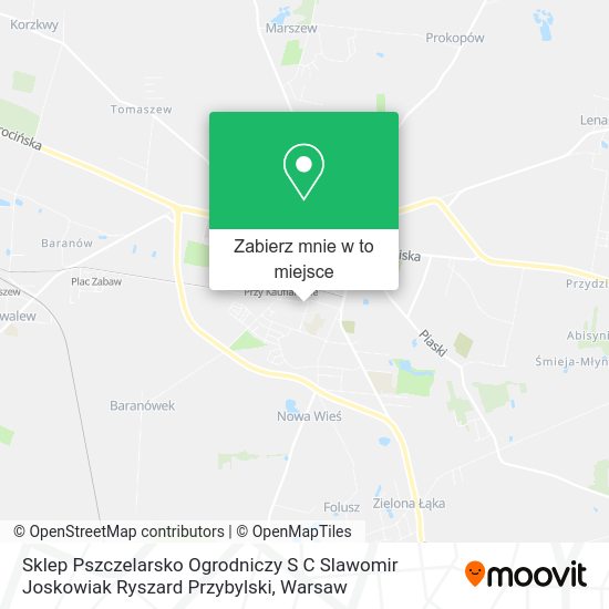 Mapa Sklep Pszczelarsko Ogrodniczy S C Slawomir Joskowiak Ryszard Przybylski