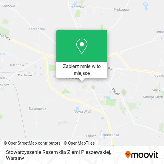 Mapa Stowarzyszenie Razem dla Ziemi Pleszewskiej