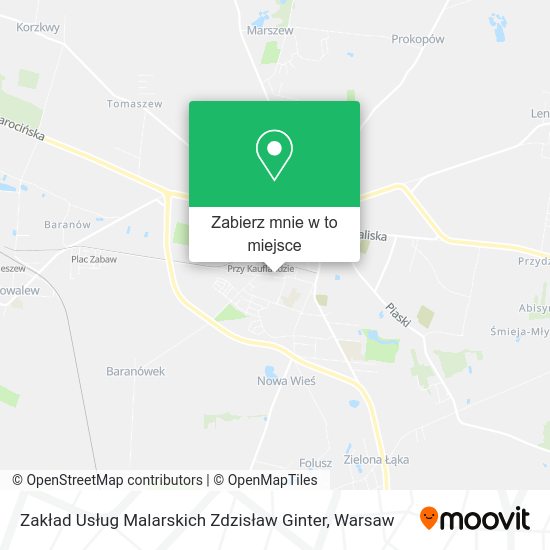 Mapa Zakład Usług Malarskich Zdzisław Ginter