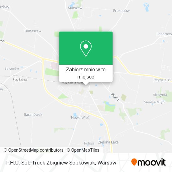 Mapa F.H.U. Sob-Truck Zbigniew Sobkowiak