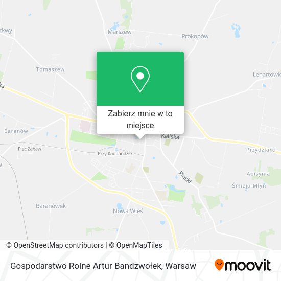 Mapa Gospodarstwo Rolne Artur Bandzwołek