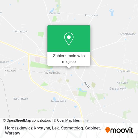 Mapa Horoszkiewicz Krystyna, Lek. Stomatolog. Gabinet