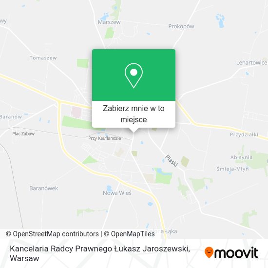 Mapa Kancelaria Radcy Prawnego Łukasz Jaroszewski