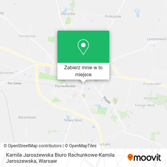 Mapa Kamila Jaroszewska Biuro Rachunkowe-Kamila Jaroszewska