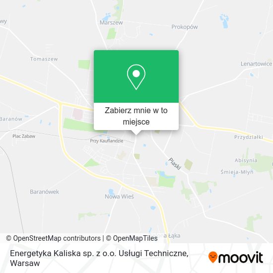 Mapa Energetyka Kaliska sp. z o.o. Usługi Techniczne