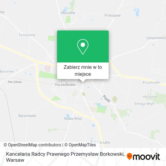 Mapa Kancelaria Radcy Prawnego Przemysław Borkowski