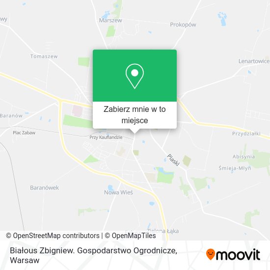 Mapa Białous Zbigniew. Gospodarstwo Ogrodnicze