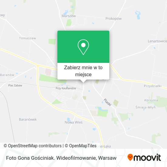 Mapa Foto Gona Gościniak. Wideofilmowanie