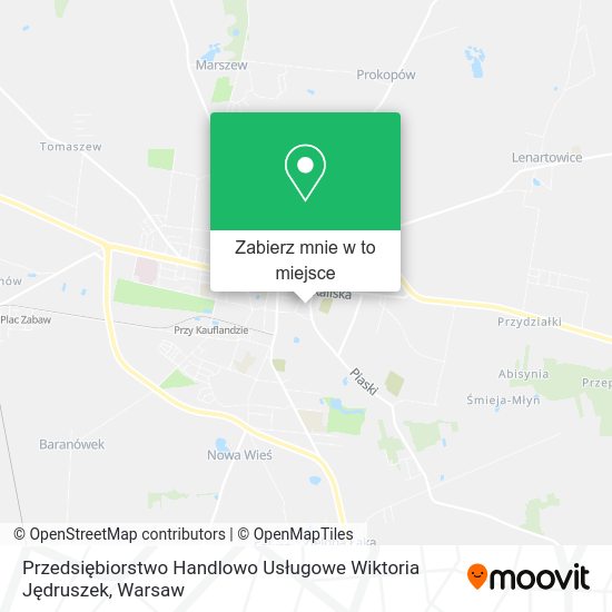 Mapa Przedsiębiorstwo Handlowo Usługowe Wiktoria Jędruszek