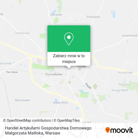 Mapa Handel Artykułami Gospodarstwa Domowego Małgorzata Matłoka