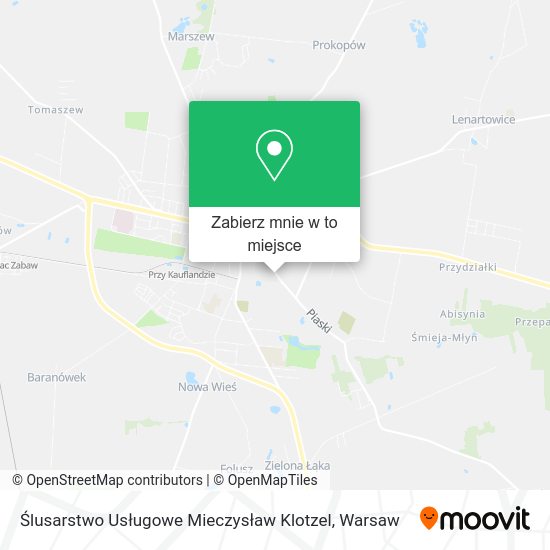 Mapa Ślusarstwo Usługowe Mieczysław Klotzel