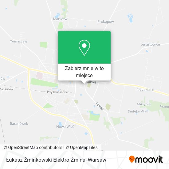 Mapa Łukasz Żminkowski Elektro-Żmina