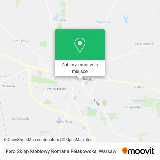 Mapa Fero Sklep Meblowy Romana Felakowska