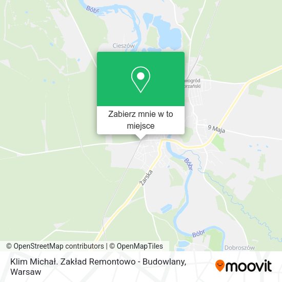 Mapa Klim Michał. Zakład Remontowo - Budowlany