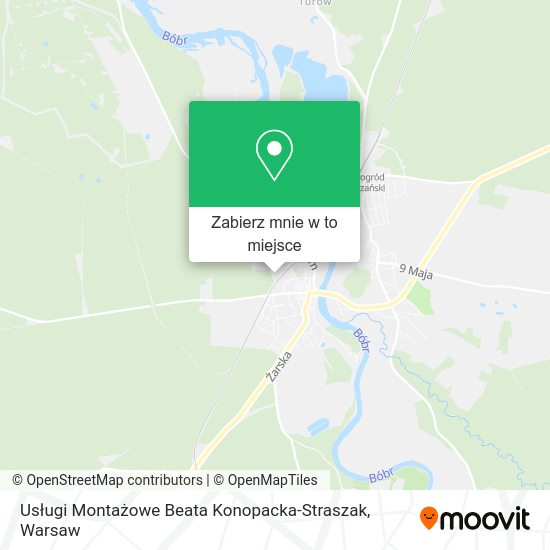 Mapa Usługi Montażowe Beata Konopacka-Straszak