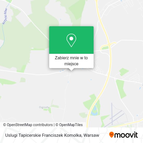 Mapa Uslugi Tapicerskie Franciszek Komolka