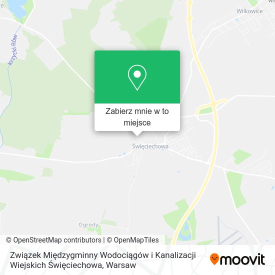 Mapa Związek Międzygminny Wodociągów i Kanalizacji Wiejskich Święciechowa