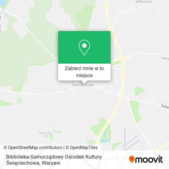 Mapa Biblioteka-Samorządowy Ośrodek Kultury Święciechowa