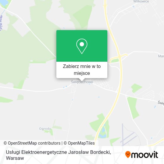 Mapa Usługi Elektroenergetyczne Jarosław Bordecki