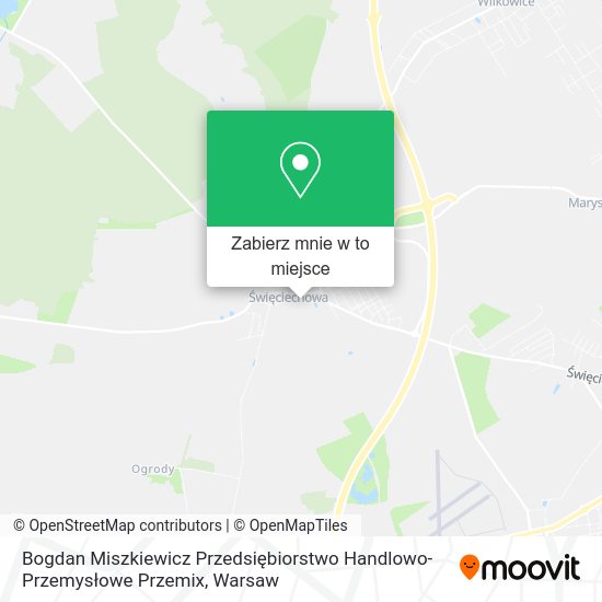 Mapa Bogdan Miszkiewicz Przedsiębiorstwo Handlowo-Przemysłowe Przemix