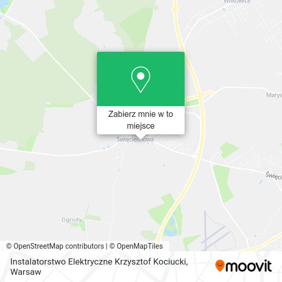 Mapa Instalatorstwo Elektryczne Krzysztof Kociucki