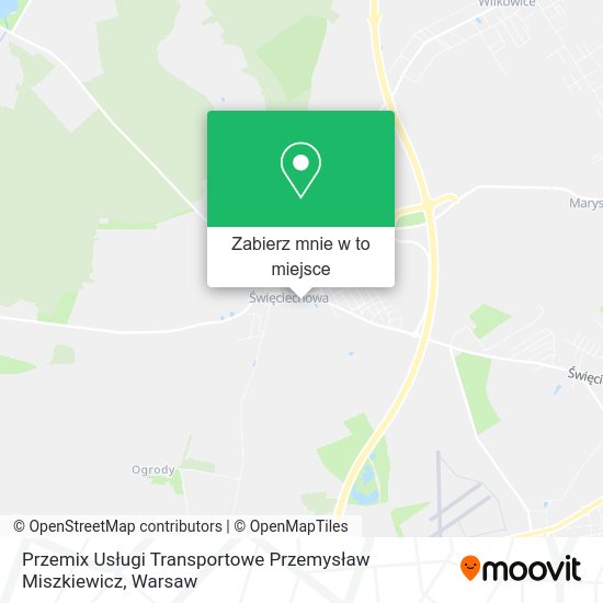 Mapa Przemix Usługi Transportowe Przemysław Miszkiewicz