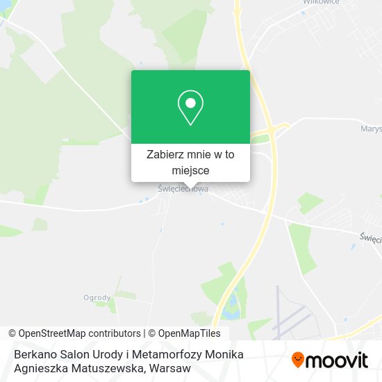 Mapa Berkano Salon Urody i Metamorfozy Monika Agnieszka Matuszewska