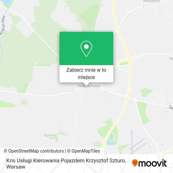 Mapa Kris Usługi Kierowania Pojazdem Krzysztof Szturo