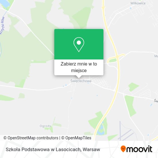 Mapa Szkoła Podstawowa w Lasocicach