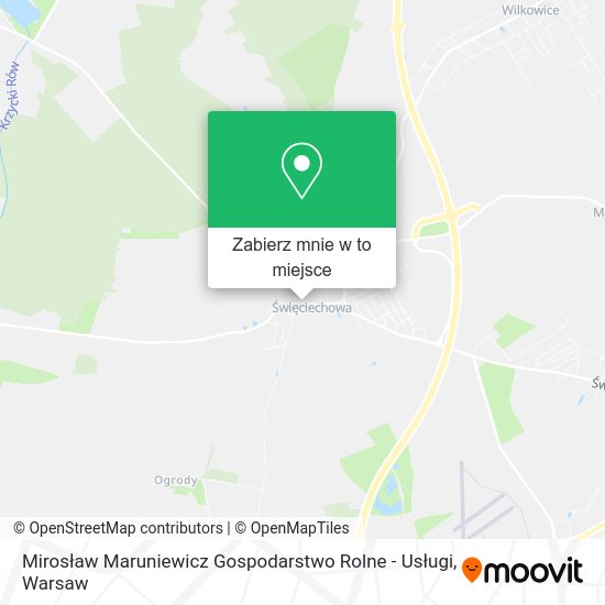 Mapa Mirosław Maruniewicz Gospodarstwo Rolne - Usługi