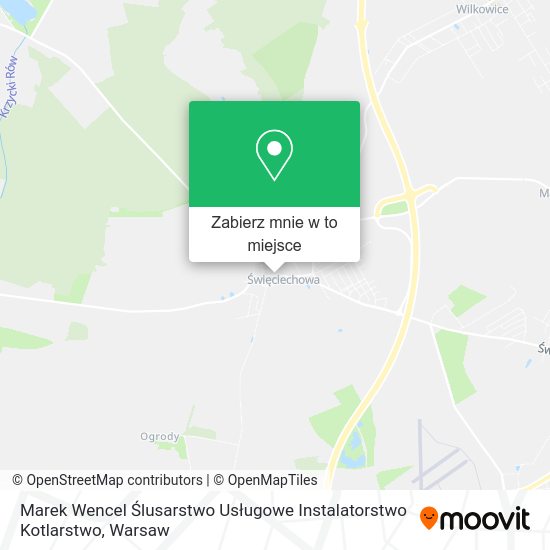 Mapa Marek Wencel Ślusarstwo Usługowe Instalatorstwo Kotlarstwo