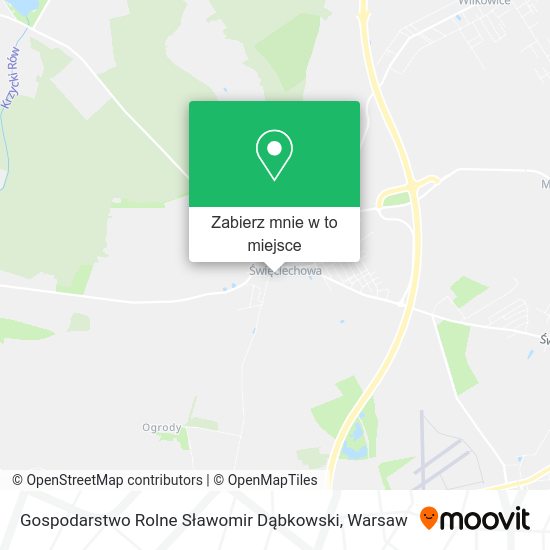 Mapa Gospodarstwo Rolne Sławomir Dąbkowski