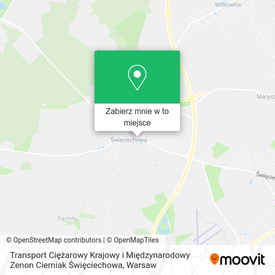 Mapa Transport Ciężarowy Krajowy i Międzynarodowy Zenon Cierniak Święciechowa