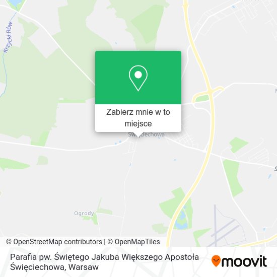 Mapa Parafia pw. Świętego Jakuba Większego Apostoła Święciechowa