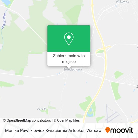 Mapa Monika Pawlikiewicz Kwiaciarnia Artdekor